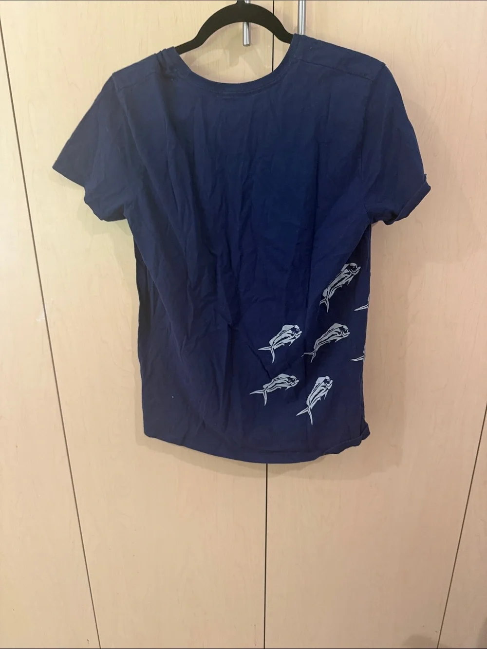 Navy Blue Fish Graphic Tee